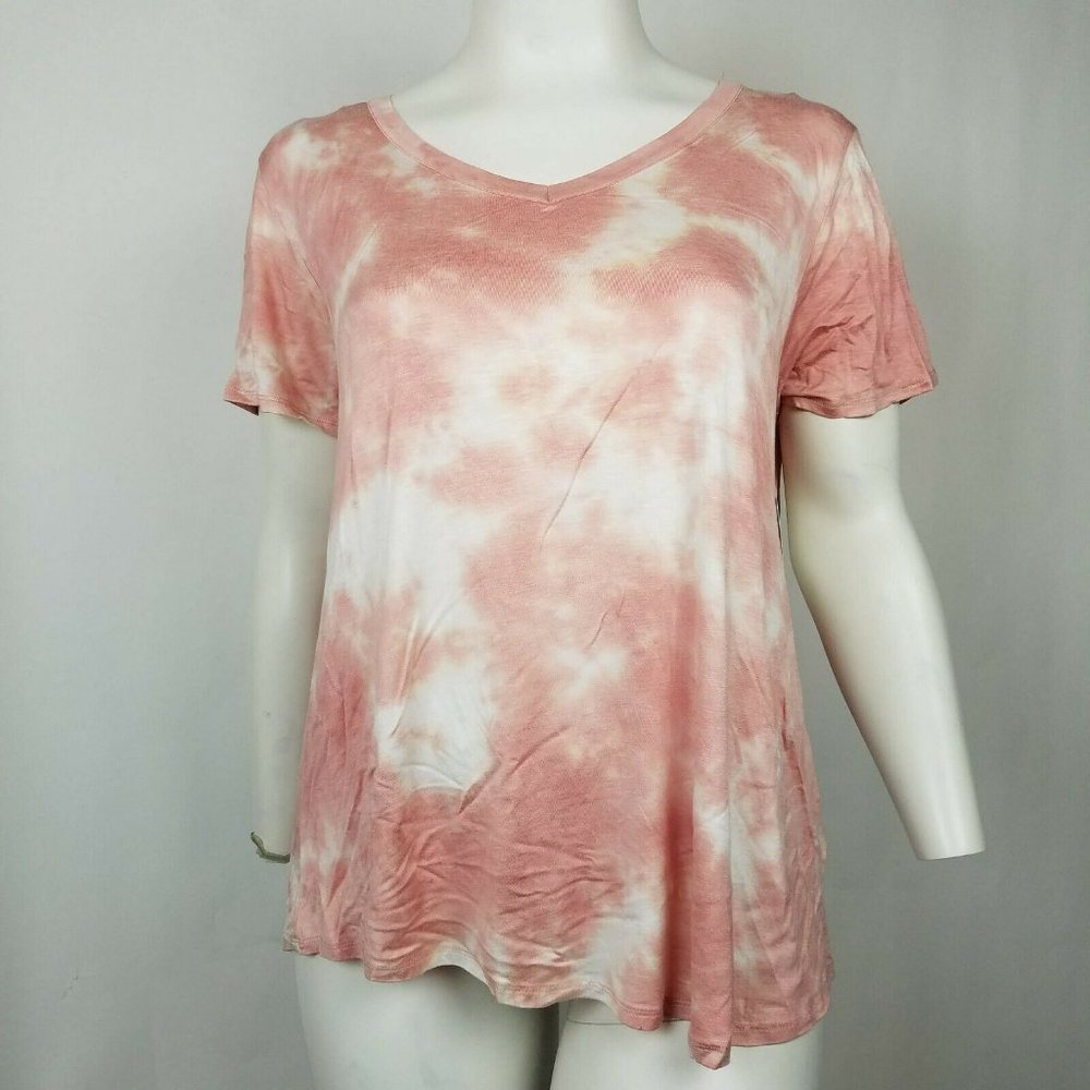 Boutique + Womens Top T Shirt Tie Dye Size 0X